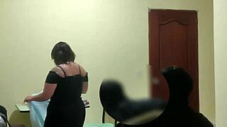 venezuelan maid flirts and sucks boss cock in bedroom