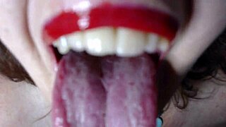 my giantess fantasy swallows tiny guy whole in my mouth pov