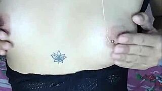 skinny latina in sexy dress shakes big ass to creamy vibrator finish