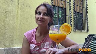 oh lina, this 18+ amateur casting turns into wild public rough ride!