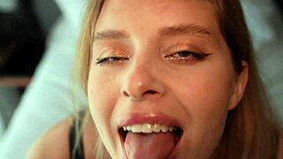 Blonde Face Domination to Hard BJ Ride!