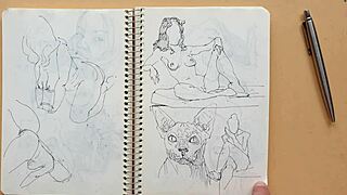 Latina big ass bent over doggy foot fetish sketch