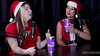 Isadora Closel Swingers Cast with Tifany Rocha and Raphaella Savanah Sheer Red