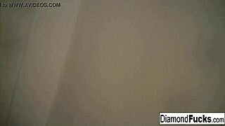 diamond teases her curves getting steamy in the shower