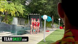 Spring Break Lifeguards Escalate CPR To Reverse Gangbang Orgy Madness