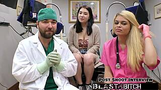 Mina Moon sucks huge dick then pussy gets blasted full of cum