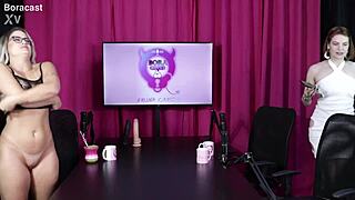 blonde and redhead get naked for steamy tantric massage pleasure