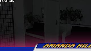 shaved puffy pussy pumped swollen then toy probed deep teasing