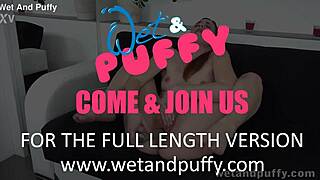 shaved puffy pussy pumped swollen then toy probed deep teasing