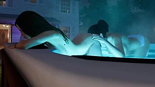 Lesbian house party erupts in steamy pussy grinding action