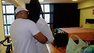 the slutty housewife moans as neighbour pounds her rough