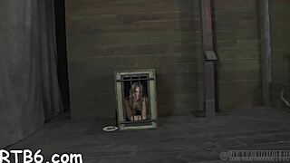 Bound couple rough bdsm blowjob pussy fucking sloppy oral 😈🔥