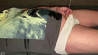 oh fuck i'm pissing everywhere on her jaws with my tiny cock spraying