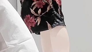 Skinny Asian Teases Small Tits in Sexy One Piece