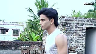 desi yoga teacher drilled by outdoor gang?