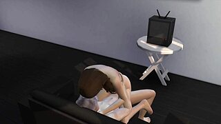 Overwhelmed by losing virginity in intense sibling-style ride together