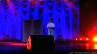 Peek at the Bustiest Stripper's Huge Tits Teasing Endless Temptation