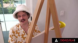 chloe surreal's sexy tits tease cock in devils film titty fuck