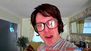 why does big tit slut gulp down nerd's throbbing dick so eagerly?