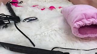 i gave her that amazing oiled massage then slammed her tight pussy and gaping asshole with a huge glass dildo she screamed loving every thrust before heading home swollen to her clueless husband