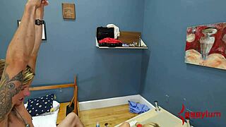 Big Ass Blonde's Extreme Anal Punishment with Piss Facial