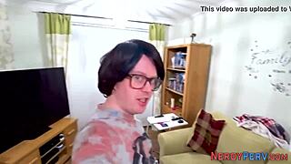 why does big tit slut gulp down nerd's throbbing dick so eagerly?