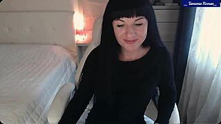 Tamarra Roman Strips Teasing Tits And Wiggling Ass In Sexy Lingerie