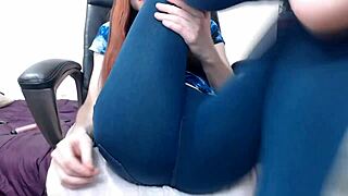 Shemale Jerks Monster Cock In Jeans