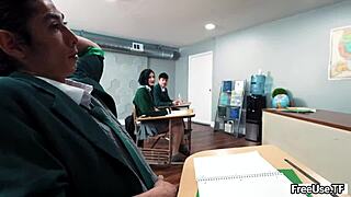 Whitney OC Earns Extra Credit Teacher Threesome in Skirt