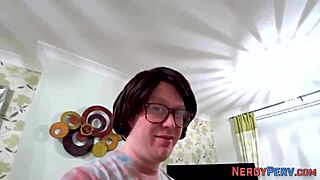 why does big tit slut gulp down nerd's throbbing dick so eagerly?