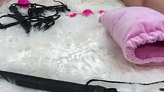 i gave her that amazing oiled massage then slammed her tight pussy and gaping asshole with a huge glass dildo she screamed loving every thrust before heading home swollen to her clueless husband