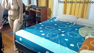 agarabas teases shaved pussy then gets eaten sucked and fucked close up