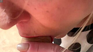 teasing milf plays foreskin licks spits and handjobs small cock pov