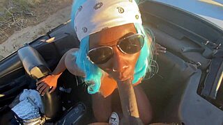 skinny incel pounds feminist nympho with monster cock outdoors