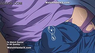 anime hentai babe dives into steamy pussy licking creampie action