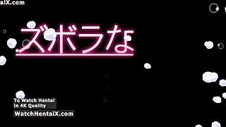 anime hentai babe dives into steamy pussy licking creampie action