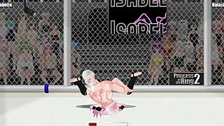 i crave isabel dominating natasha in princess lesbian wrestling