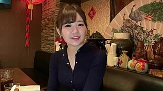gorgeous pale-skinned japanese babe with e-cup tits rides to explosive orgasm