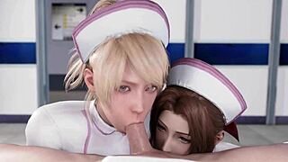 final fantasy girls deliver steamy blowjob compilation