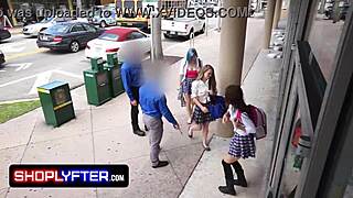 skinny latina shop girl bent over for rough deepthroat doggystyle gangbang cash sex