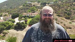 i love how this petite blonde babe rides deep in summer heat