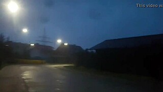 Outdoor Tranny Body Writhes in BDSM Ecstasy