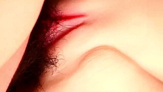 plunge into this beauty's dripping shaved vagina wetness up close