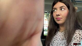 risky public bus handjob flashing dick till explosive cum 😈