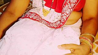 Indian beauty in saree unleashes big boobs self-pleasure with dirty talk