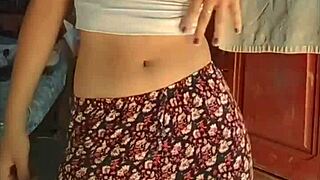 Sexy latina ass voyeur solo tease edition