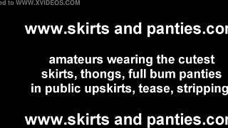 wanna rip off my cute striped panties now?