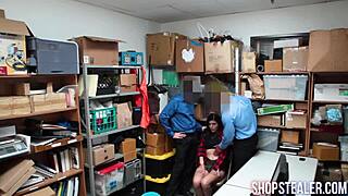 naughty thief sucks cocks then bends over for rough pounding