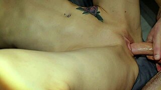 Closeup Creampie Fills Dripping Wet Teen Pussy