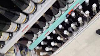 hey, check out this wife flashing ass publicly without panties